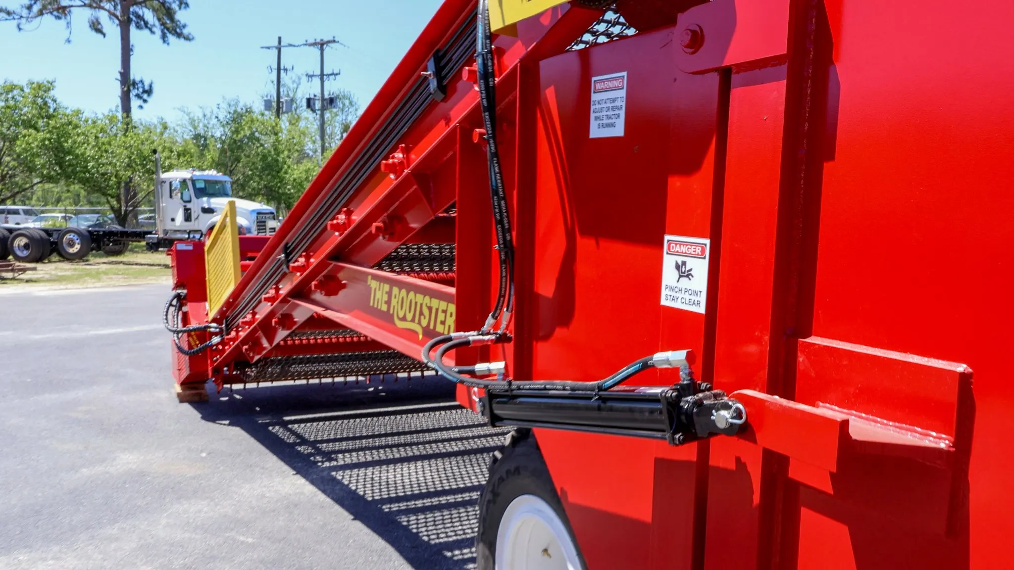 Close-up of the Rootster frame