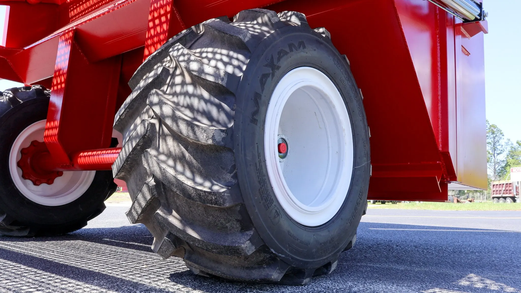 Close-up of a Rootster tire